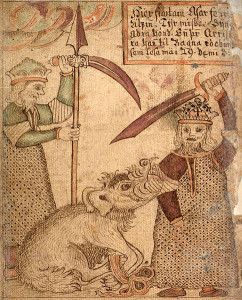 SÁM_66,_78v,_Fenrir_and_Týr