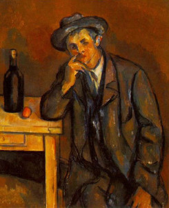 "Il bevitore", Paul Cezanne
