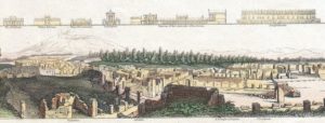 Dettaglio: veduta degli scavi