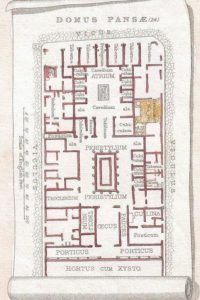 Dettaglio: pianta tipo di una domus pompeiana
