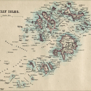 Isole Scilly, mappa del 1874
