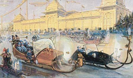 Empire postcard, Einem Factory, 1914, Moscow.English: Moscow in XXIII Century. SPb Shosse. . Russian Empire postcard, Einem Factory, 1914, Moscow.