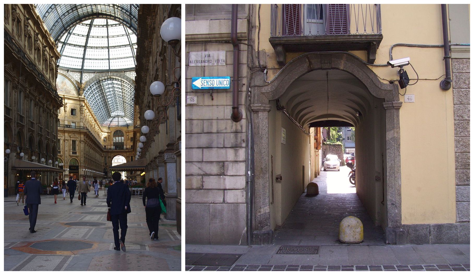 galleria and passaggio