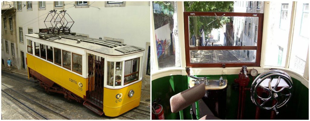 Ascensor da Gloria, Lisbona.