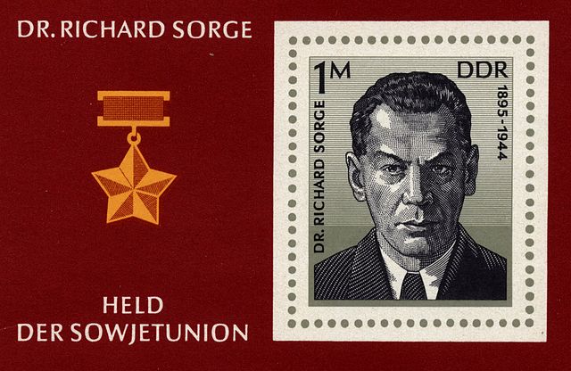 Francobollo DDR Richard Sorge 1976 Francobollo DDR Richard Sorge 1976