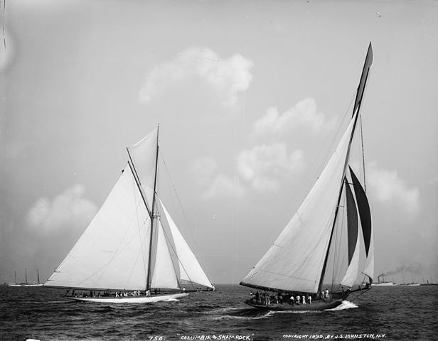Columbia e Shamrock, 1899 Columbia e Shamrock, 1899