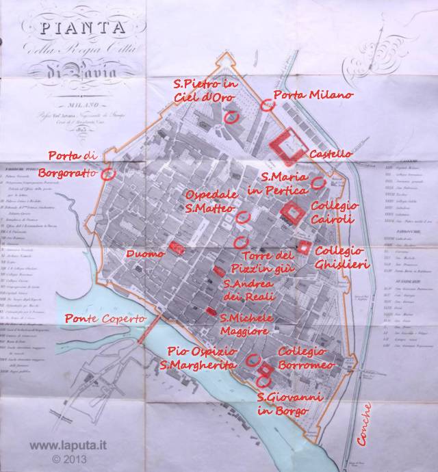 Regia città di Pavia 1823