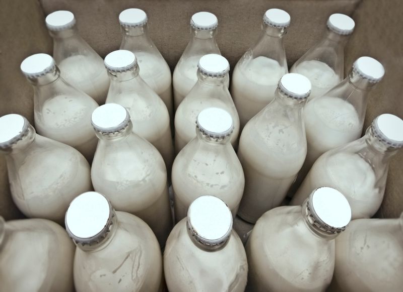 package of bottled milk
