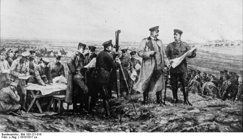 Tannenberg, Hindenburg e Schlachtfeld (Bundesarchiv)