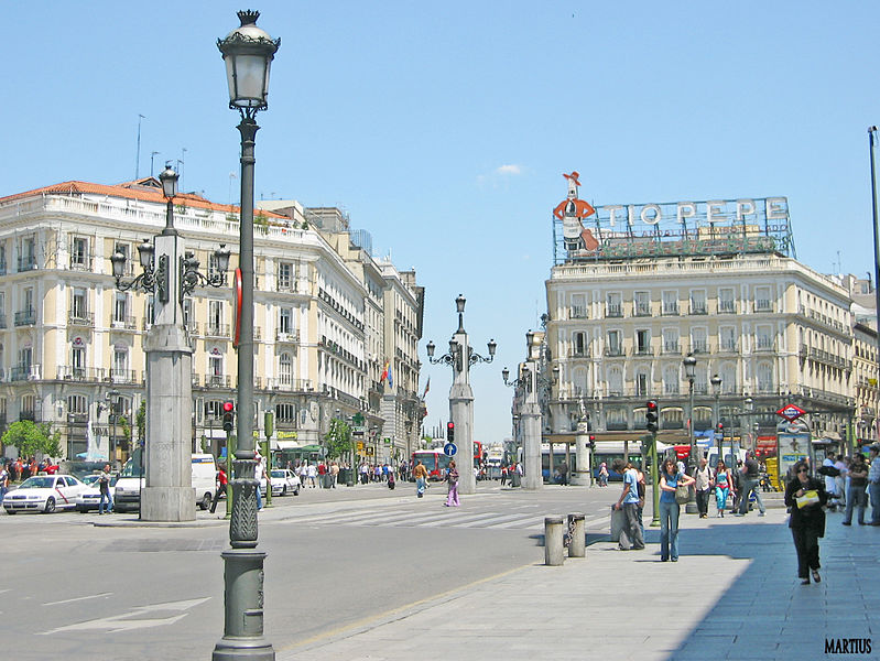 Puerta del Sol, Madrid. M. M. Vicente [CC BY 2-0]