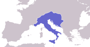 Regno degli Ostrogoti tra il 476 ed il 526 d.C.
