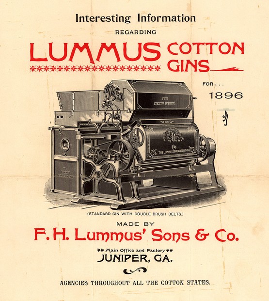 Lummus "cotton gins" advertisement