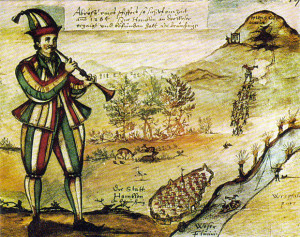 Il "pifferaio magico" in una illustrazione del 1592