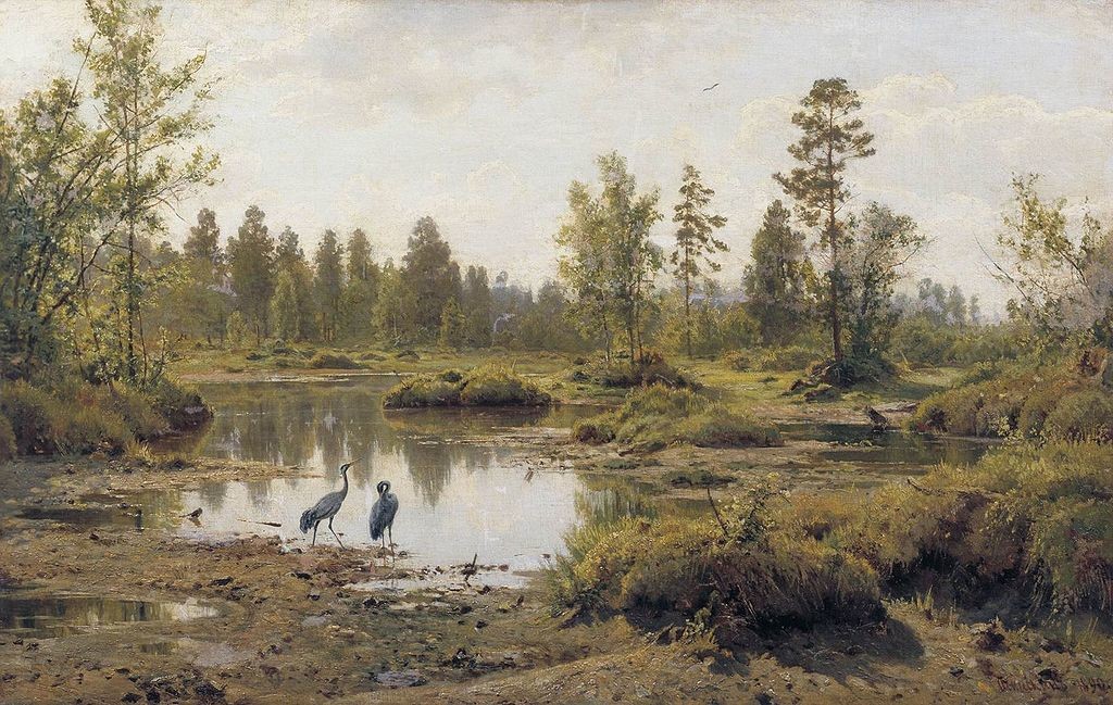 "Palude. Polesia" Ivan Šiškin, olio su tela, 1890