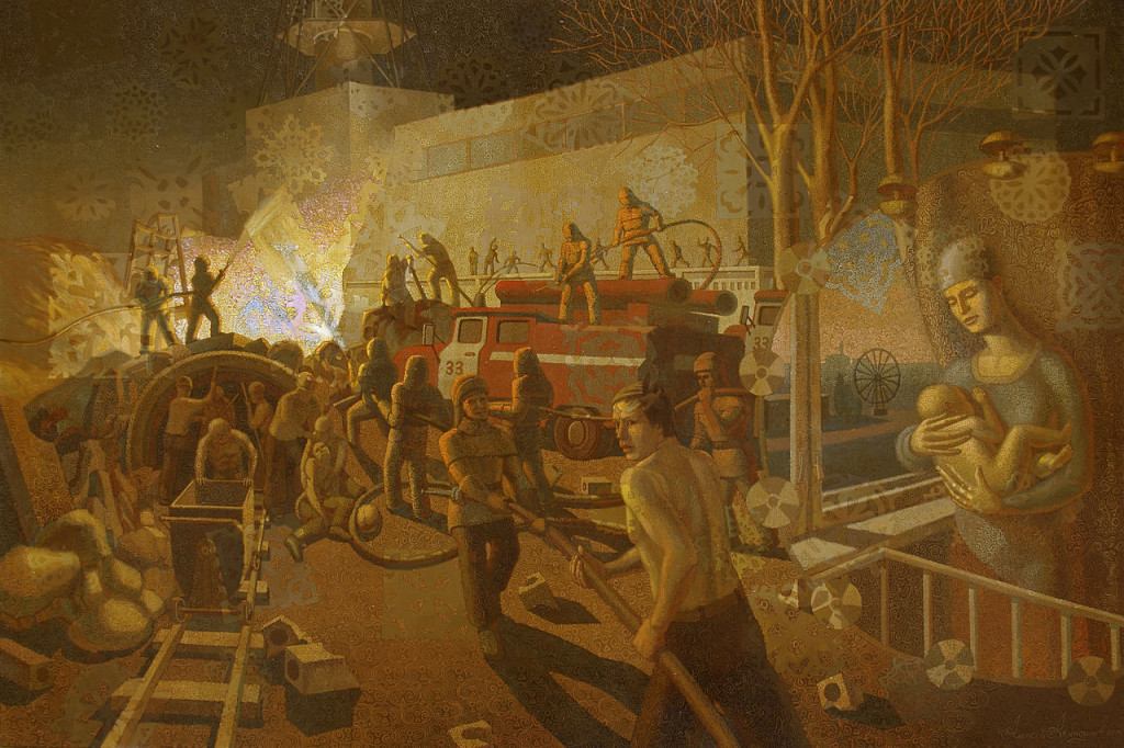 "Chernobyl. Ultimo giorno di Pripjat" Dipinto di Alexey Akindinov