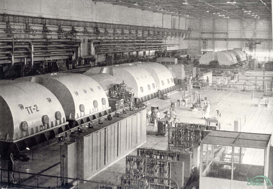 Centrale di Černobyl', sala dei turbogeneratori.