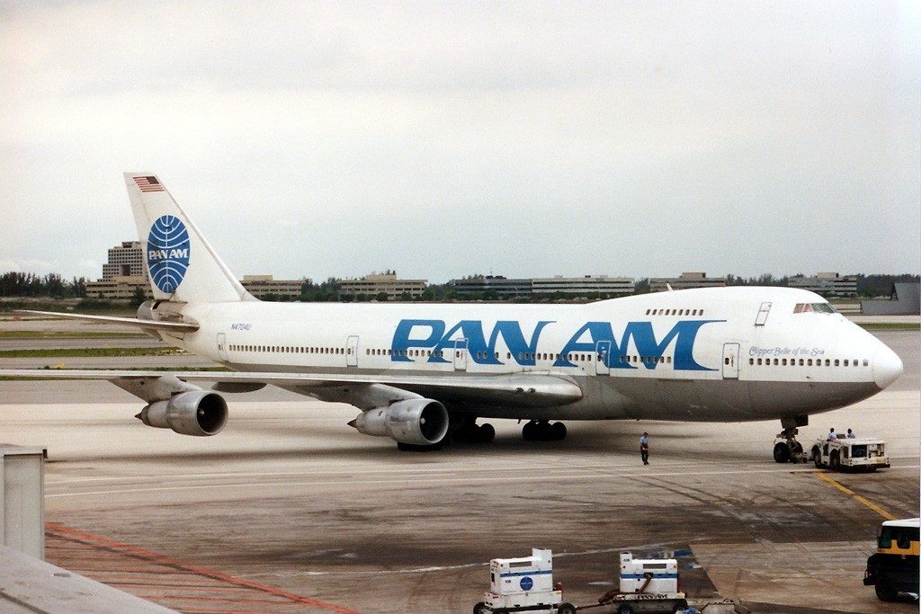 Boeing 747-122(SF) della Pan Am a Miami nel 1989