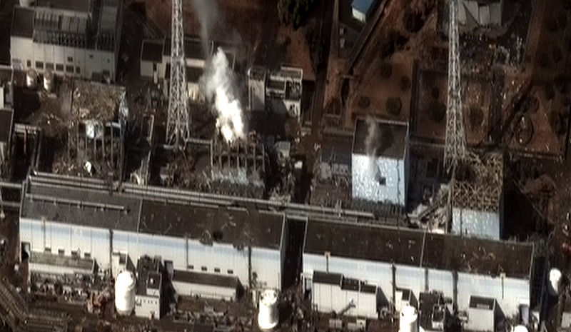 Centrale di Fukushima il 16 marzo 2011.