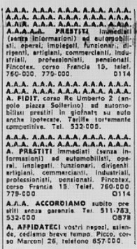 1968 annunci