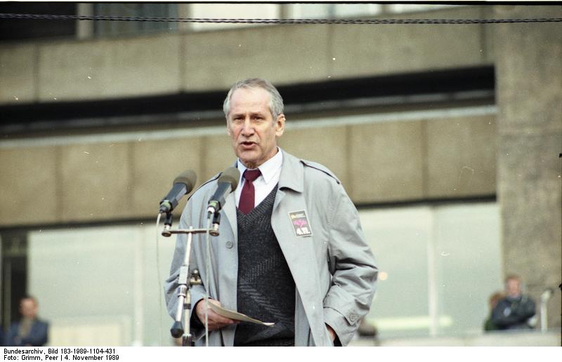 Matkus Wolf in Alexanderplatz nel 1989