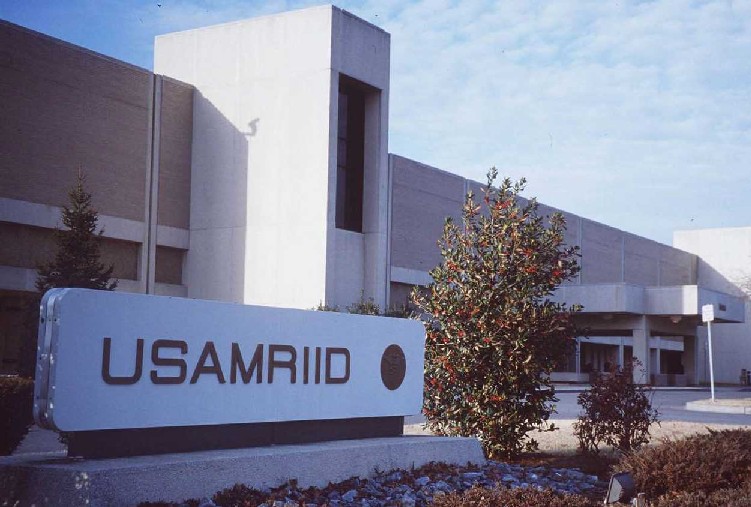 Edificio USAMRIID a Fort Detrick, nel Maryland.