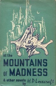 "At the Mountains of Madness & others novels by H.P. Lovecraft", illustrazione di copertina di Lee Brown Coye (Arkham House, 1964)