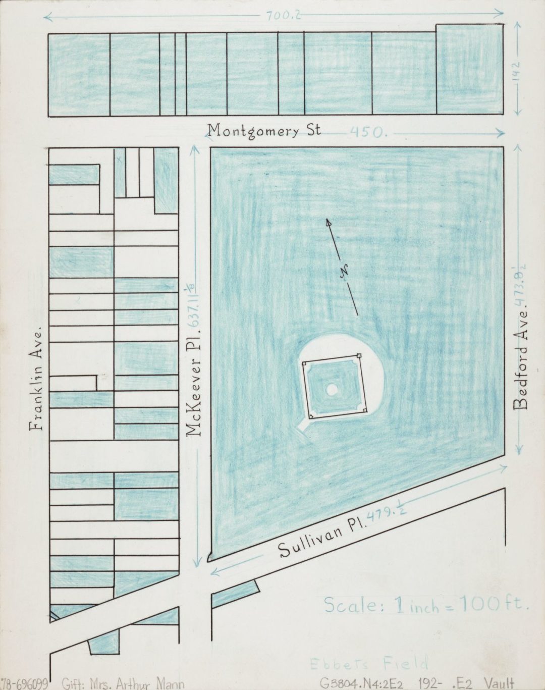 Ebbet Field cadaster map