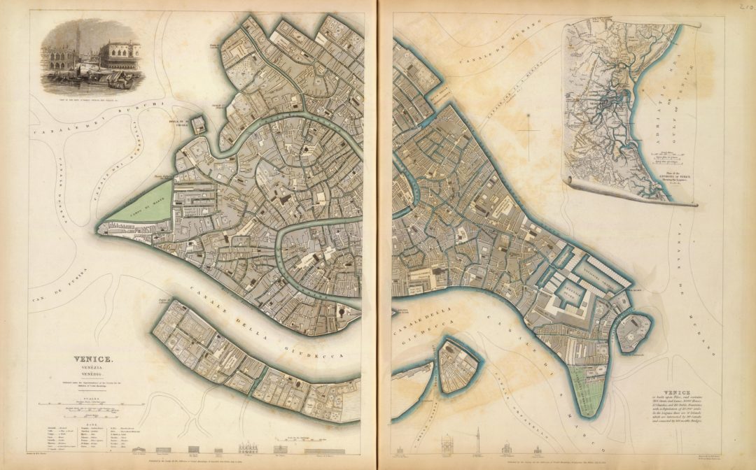 Mappa di Venezia del 1838 (SDUK)