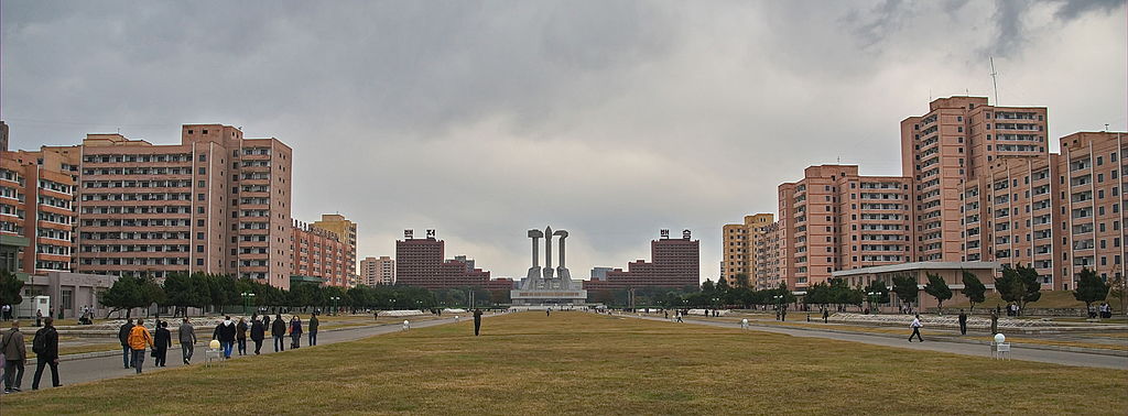 Veduta di Pyongyang, Corea del Nord.