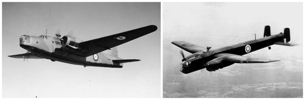 RAF: un Vickers Wellington (sinistra) e un Whitworth Whitley (destra).