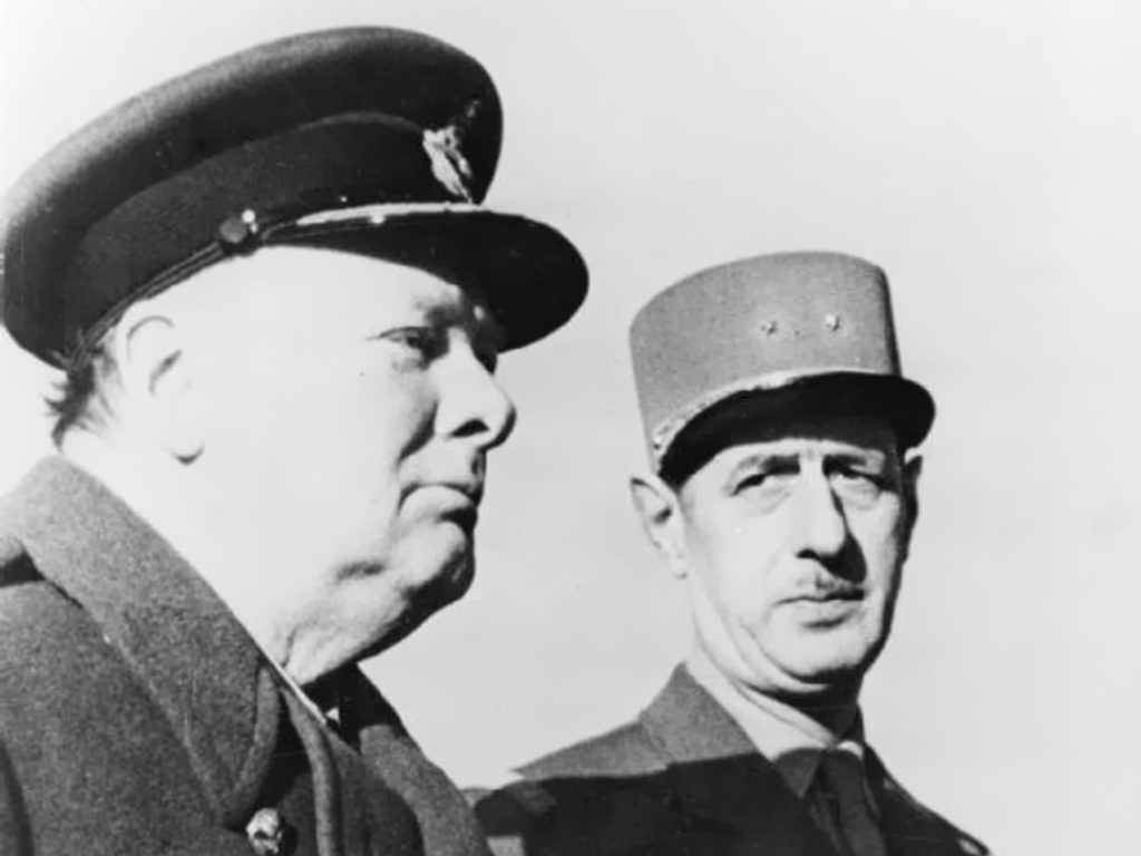 Winston Churchill e Charles de Gaulle