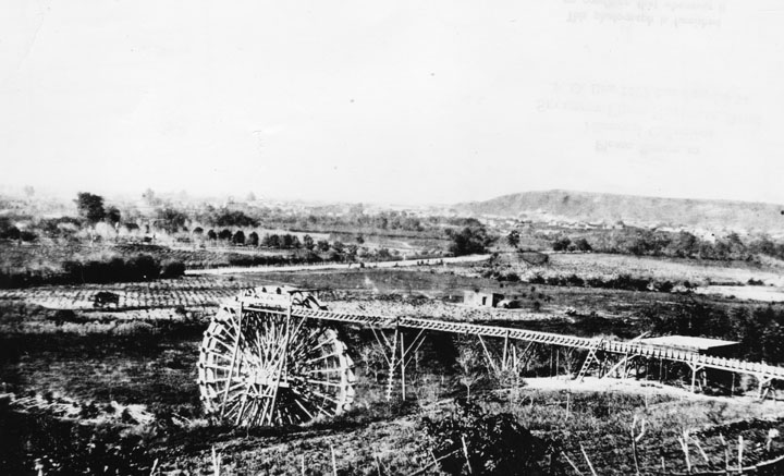 Noria di Los Angeles, foto del 1863