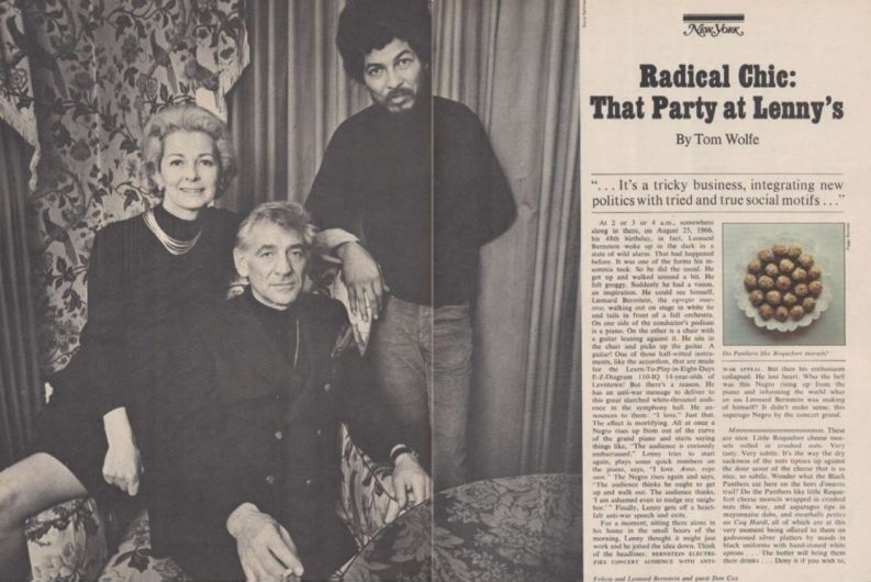 "Radical Chic That Party at Lenny's" di Tom Wolfe, da New York Magazine 1972