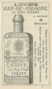 pubblicità di un'acqua di Colonia, 1891