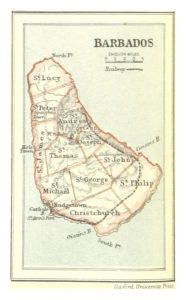 Mappa di Barbados, 1888