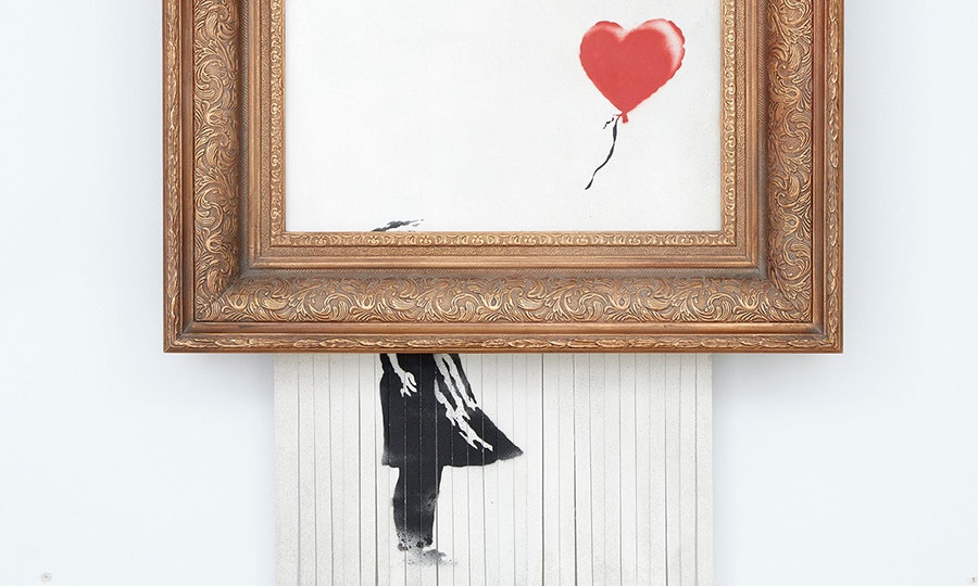Banksy Stile Fatto a mano auguri carta ideale per San Valentino chouce di sentimenti 