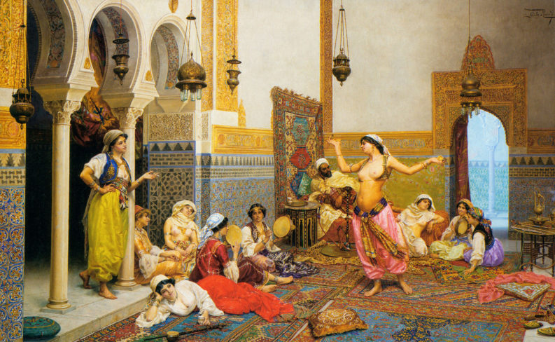 "La danza nell'harem", dipinto di Giulio Rosati