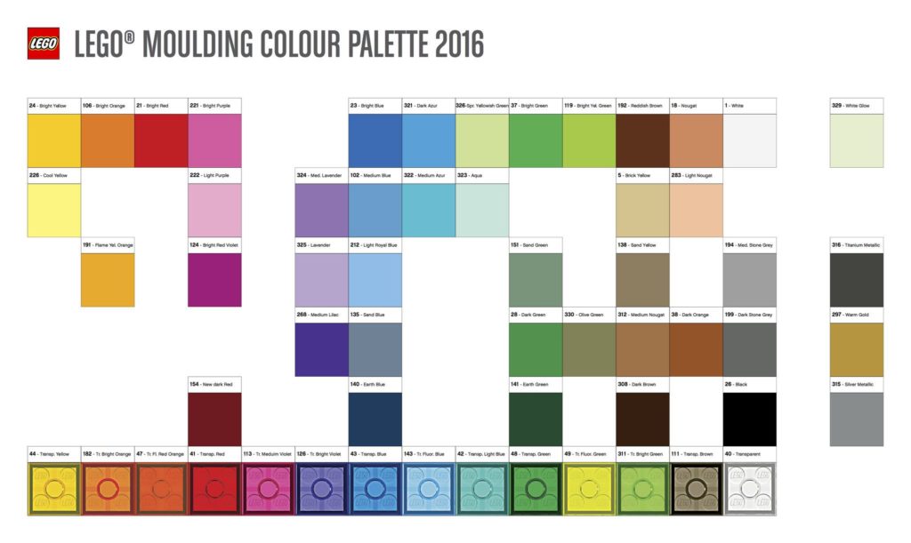 Lego palette 2016