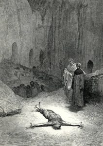 Gustave Doré, Inferno: Canto XXIII, 117-120 (1857)