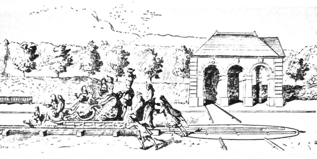 La ferrovia del Re Sole a Marly, da Picture Magazine (1894).