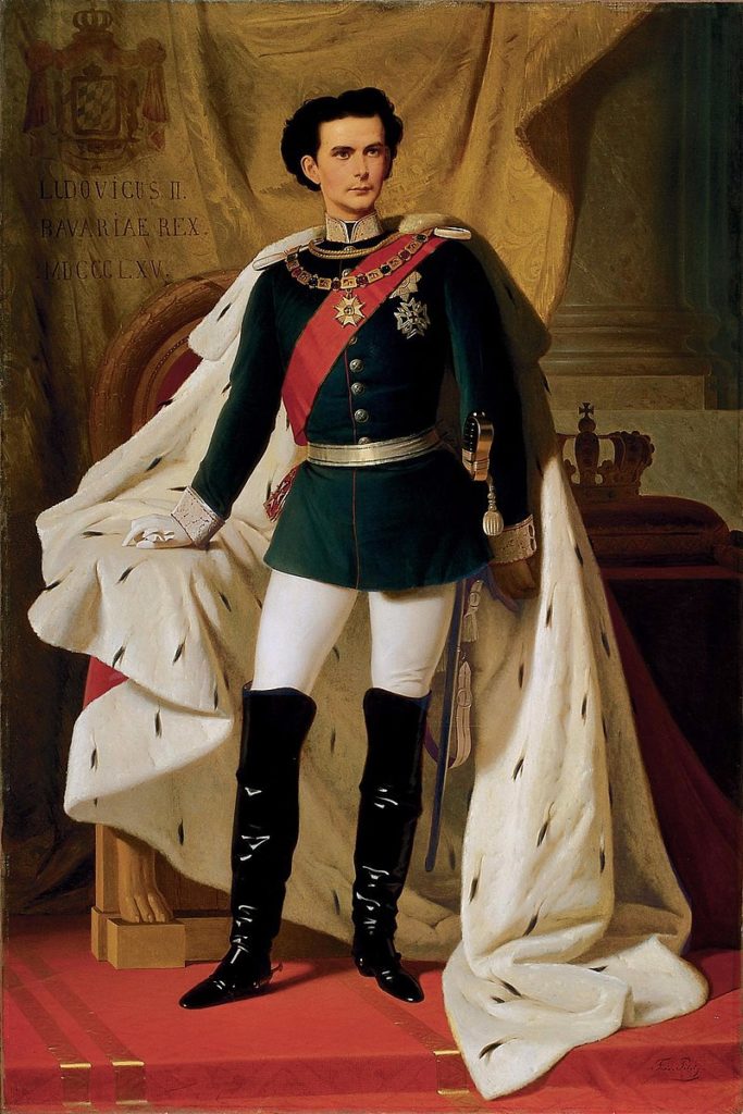 Ludwig II in alta uniforme ritratto da Ferdinand von Piloty, 1865