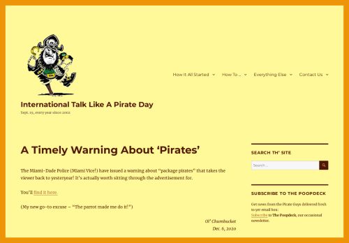 Talk Like A Pirate