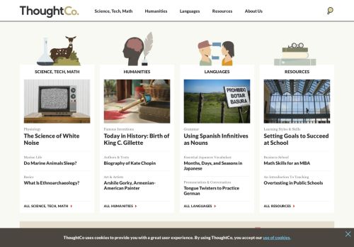 ThoughtCo.com is the World's Largest Education Resource