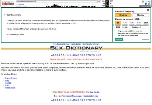 Sex Dictionary