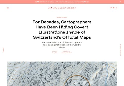 For Decades, Cartographers Have Been Hiding Covert Illustrations Inside of Switzerland’s Official Maps