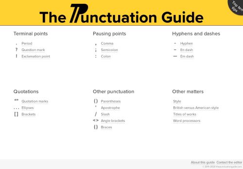 The Punctuation Guide