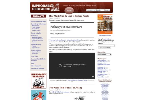 Improbable Research