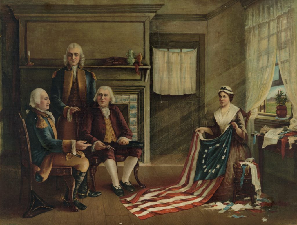 "Birth of our nation's flag", C.H. Weisgerber