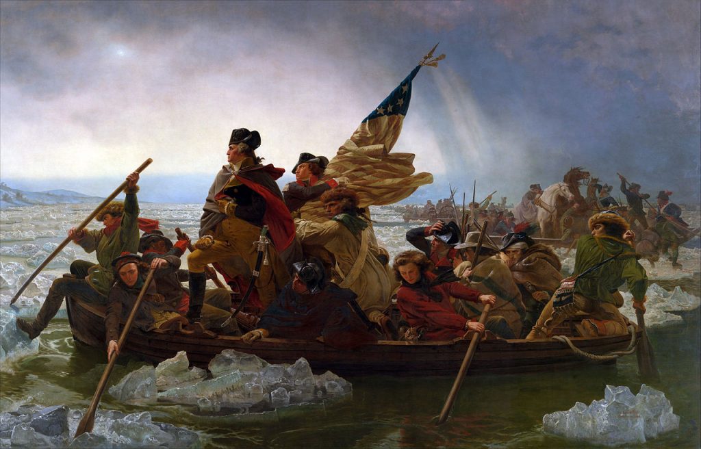 "Washington Crossing the Delaware", Emanuel Gottlieb Leutze (1851)