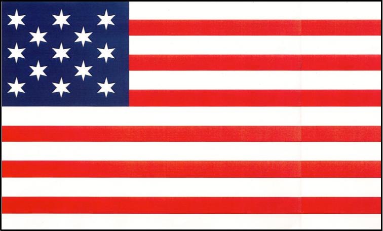 bandiera USA a 13 stelle di Hopkinson